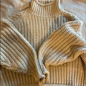 H&M Chunky Knit Turtleneck Sweater!